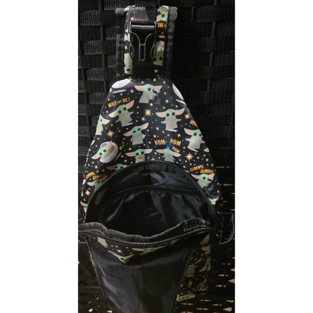 Grogu Baby Yoda Crossbody Sling Backpack Star Wars The Mandalorian Unique Custom